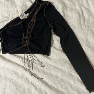 Princess Polly one arm crossed top worn once